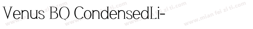 Venus BQ CondensedLi字体转换